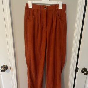 Men's Rust Corduroy Pants